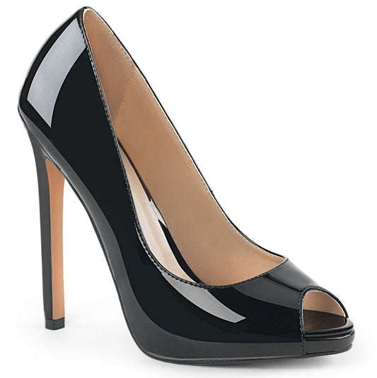 SEXY-42 Black Patent Pump Pleaser