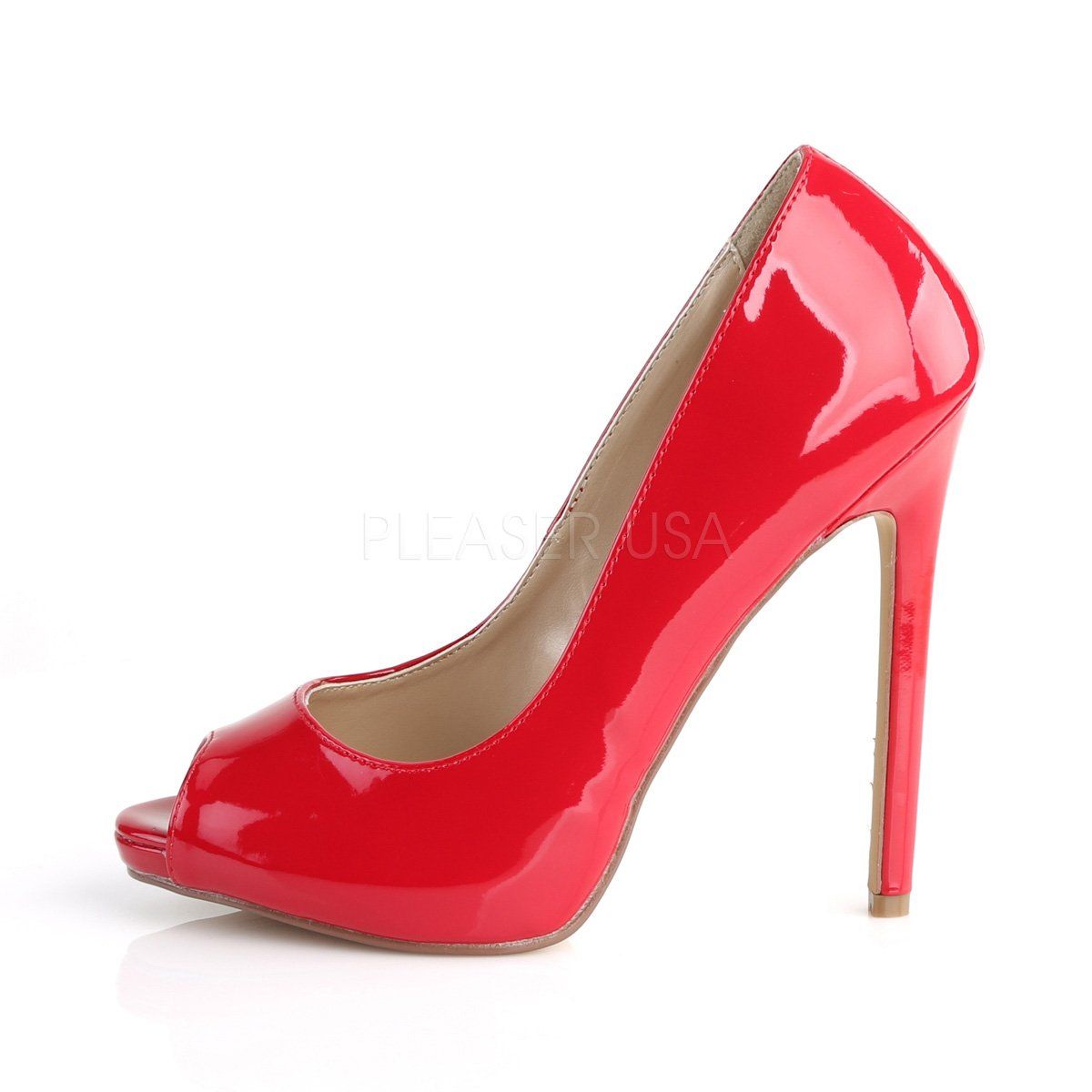 SEXY-42 Red Patent Pump Pleaser