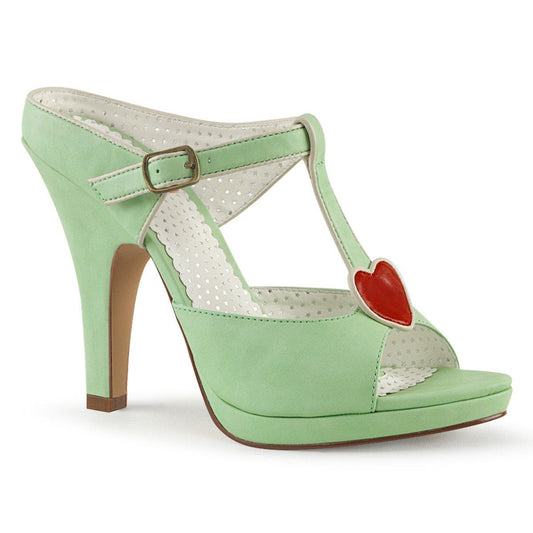 SIREN-09 Mint Faux Leather Pin Up Couture