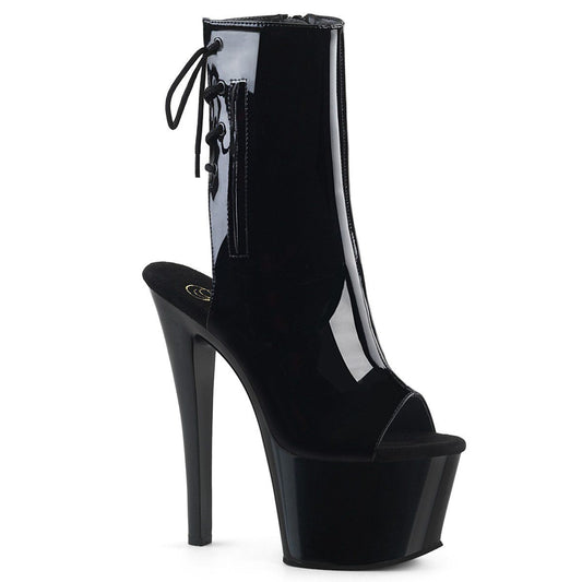 SKY-1018 Black Patent Ankle Boot Pleaser