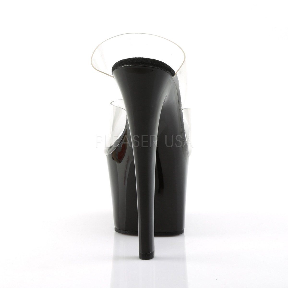 SKY-302 Clear/Black Slide Pleaser