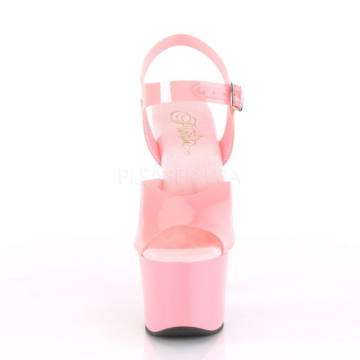 SKY-308N Baby Pink (Jelly-Like) TPU/Baby Pink Platform Sandal Pleaser