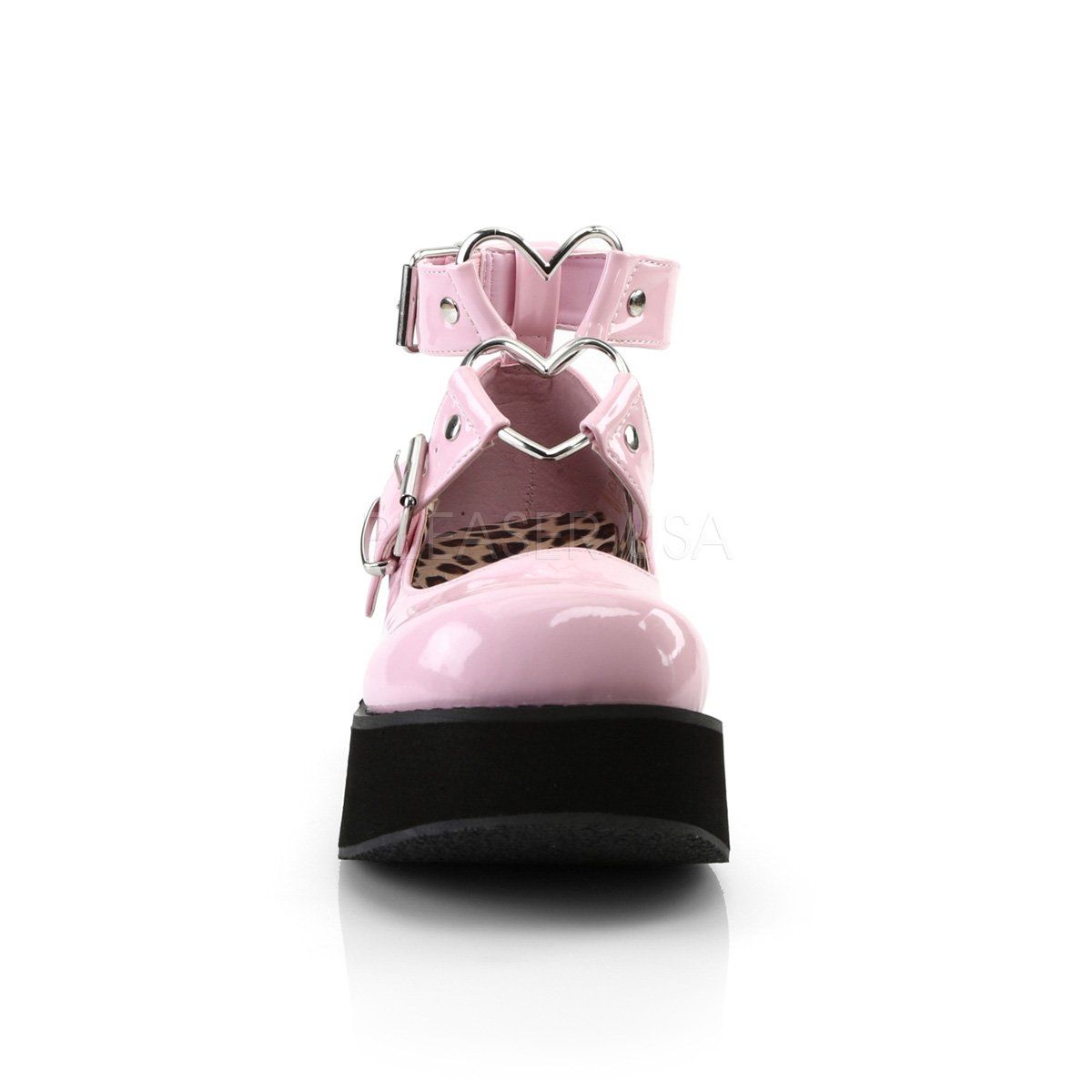 SPRITE-02 Baby Pink Patent Mary Janes Demonia