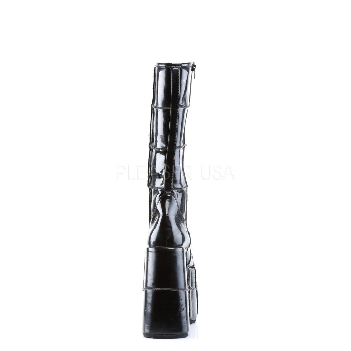 STACK-301 Black Patent Demonia