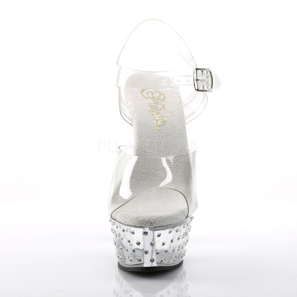 STARDUST-608 Clear Platform Sandal Pleaser
