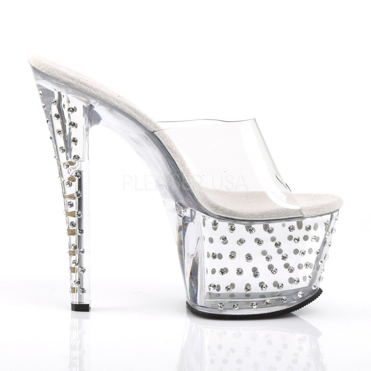 STARDUST-701 Clear Slide Pleaser