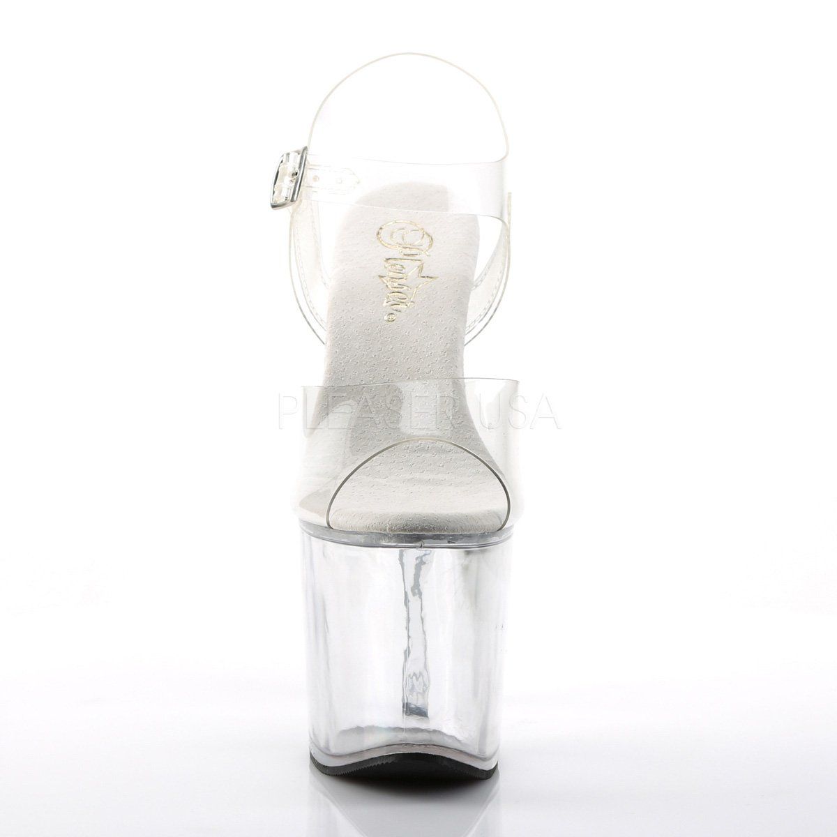 TABOO-708 Clear Platform Sandal Pleaser