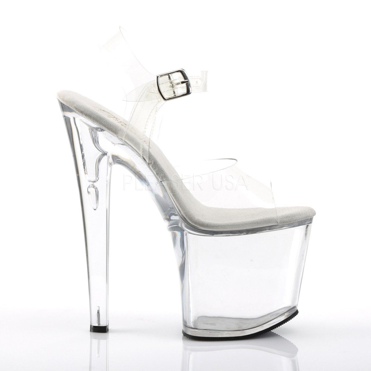 TABOO-708 Clear Platform Sandal Pleaser