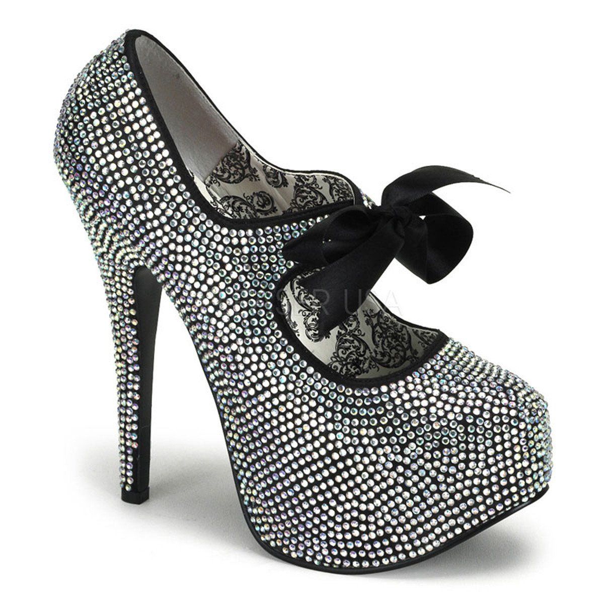 TEEZE-04R Iridescent Rhinestones Bordello