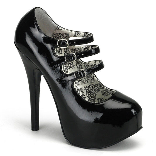 TEEZE-05 Black Patent Bordello