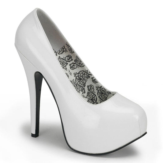 TEEZE-06 White Patent Bordello