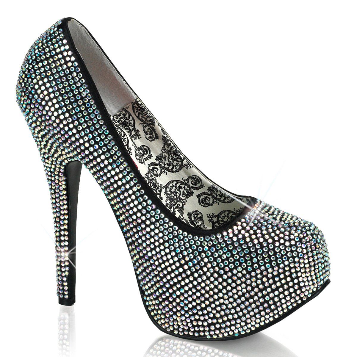 TEEZE-06R Iridescent Rhinestones Bordello
