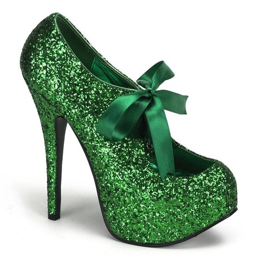 TEEZE-10G Green Glitter Bordello