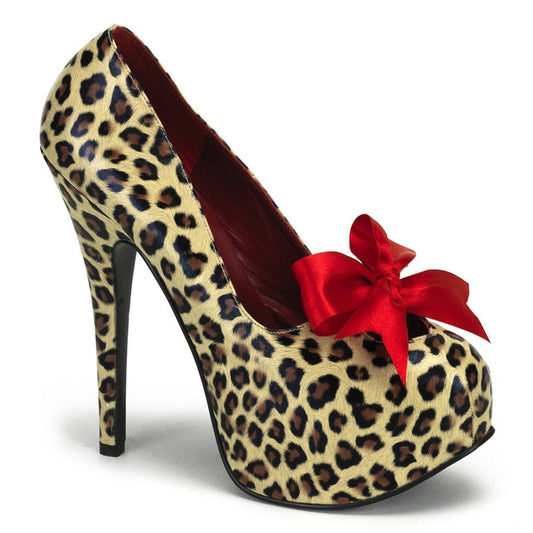 TEEZE-12 Cheetah Print Pu Bordello