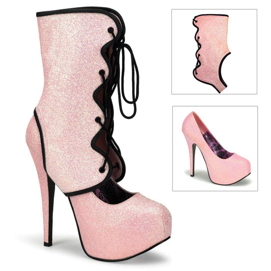 TEEZE-31G Baby Pink Mini Glitter Bordello