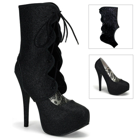 TEEZE-31G Black Mini Glitter Bordello