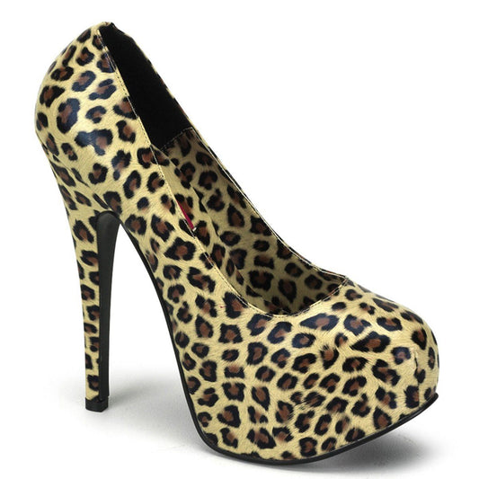 TEEZE-35 Cheetah Print Pu Bordello
