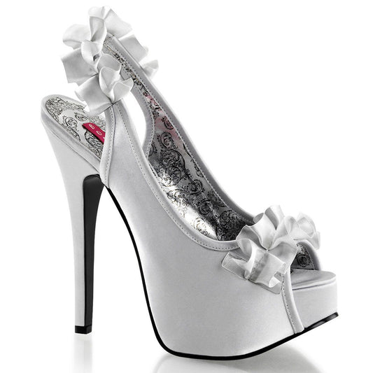 TEEZE-56 Silver Satin Bordello