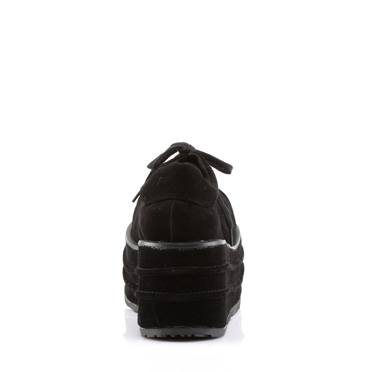 TEMPO-08 Black Vegan Suede Shoe Demonia