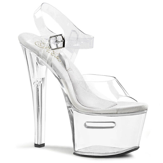 TIPJAR-708-2 Clear Platform Sandal Pleaser