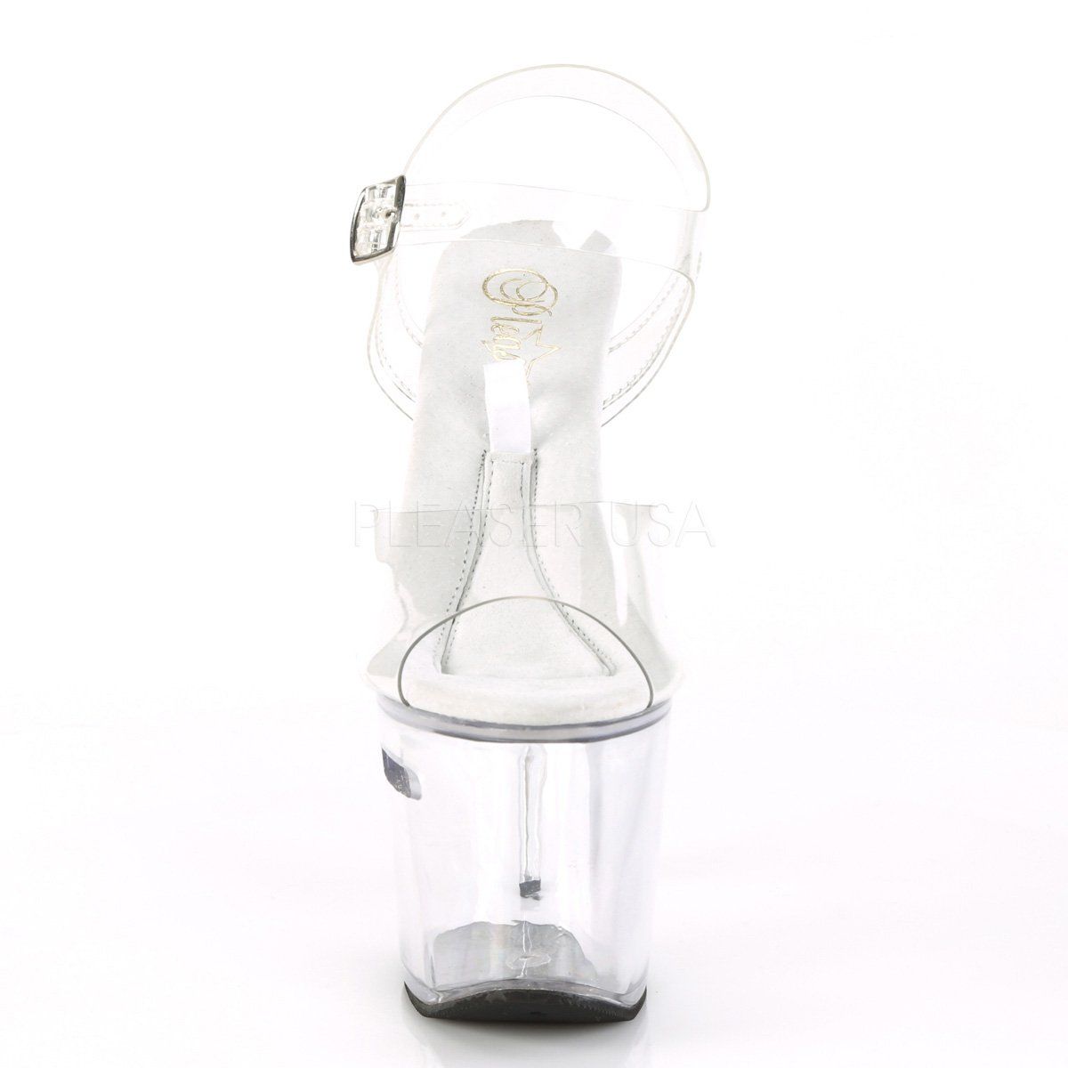 TIPJAR-708RAD Clear Platform Sandal Pleaser
