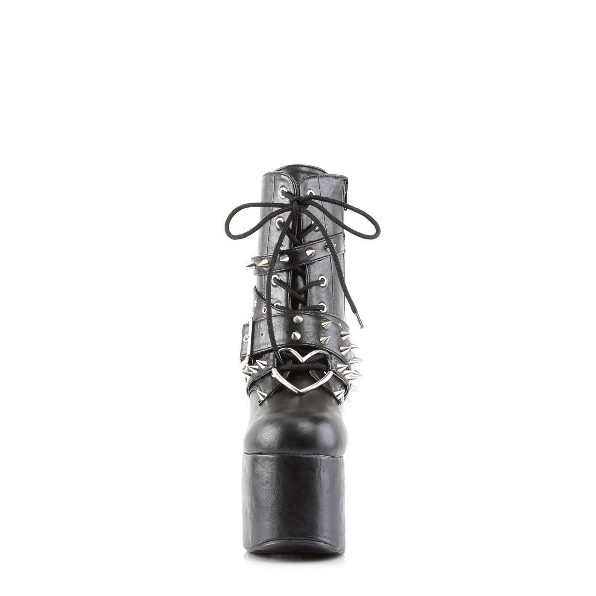 TORMENT-700 Black Vegan Leather Ankle Boot Demonia