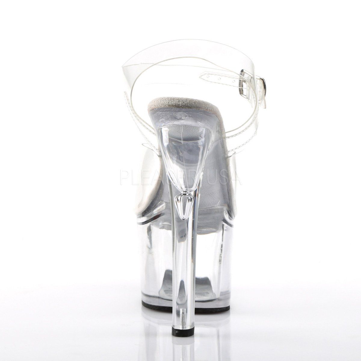 TREASURE-708 Clear Platform Sandal Pleaser
