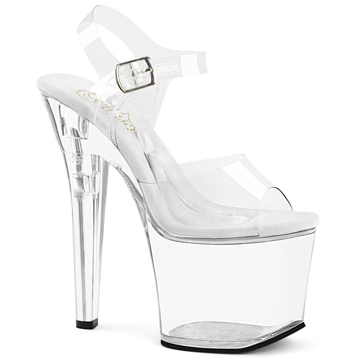 TREASURE-708RAD Clear Platform Sandal Pleaser
