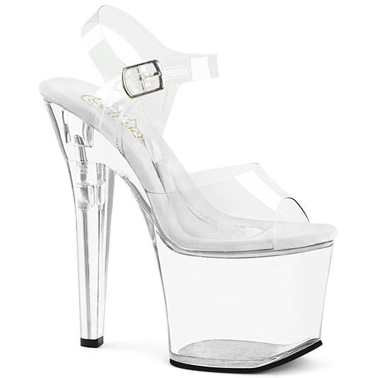 TREASURE-708RAD Clear Platform Sandal Pleaser