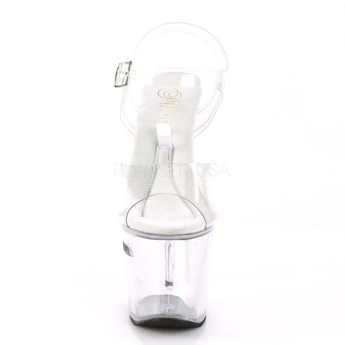 TREASURE-708RAD Clear Platform Sandal Pleaser
