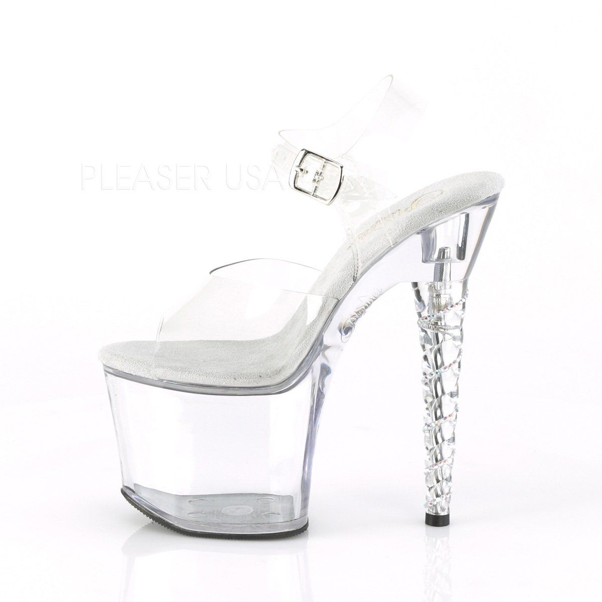 UNICORN-708RSH Clear Platform Sandal Pleaser