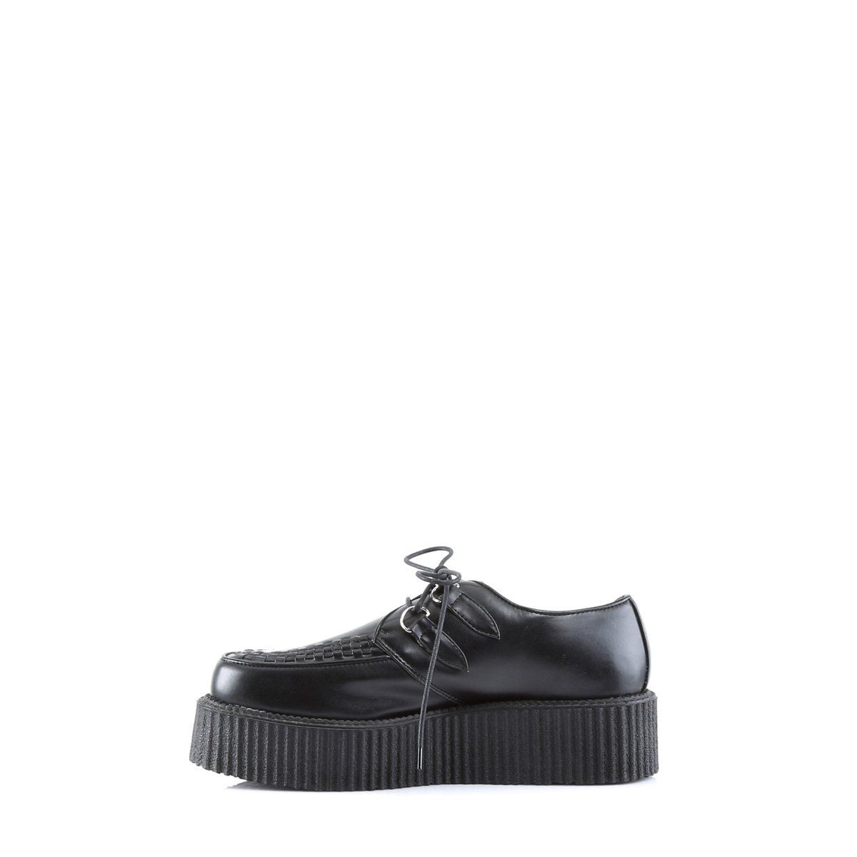 V-CREEPER-502 Black Vegan Leather Creeper Demonia