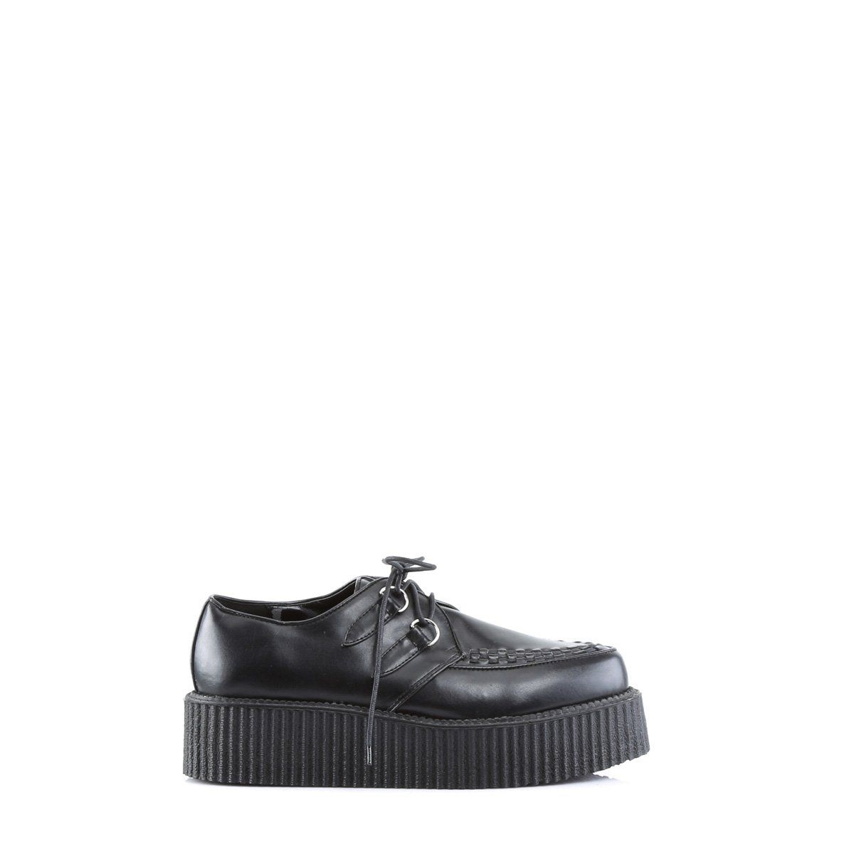 V-CREEPER-502 Black Vegan Leather Creeper Demonia