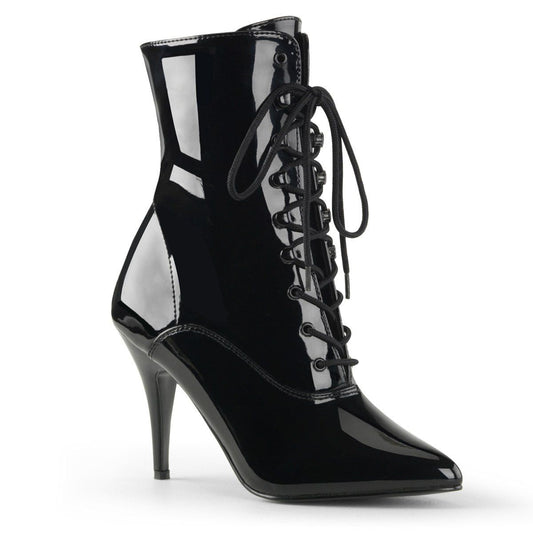 VANITY-1020 Black Patent Ankle Boot Pleaser