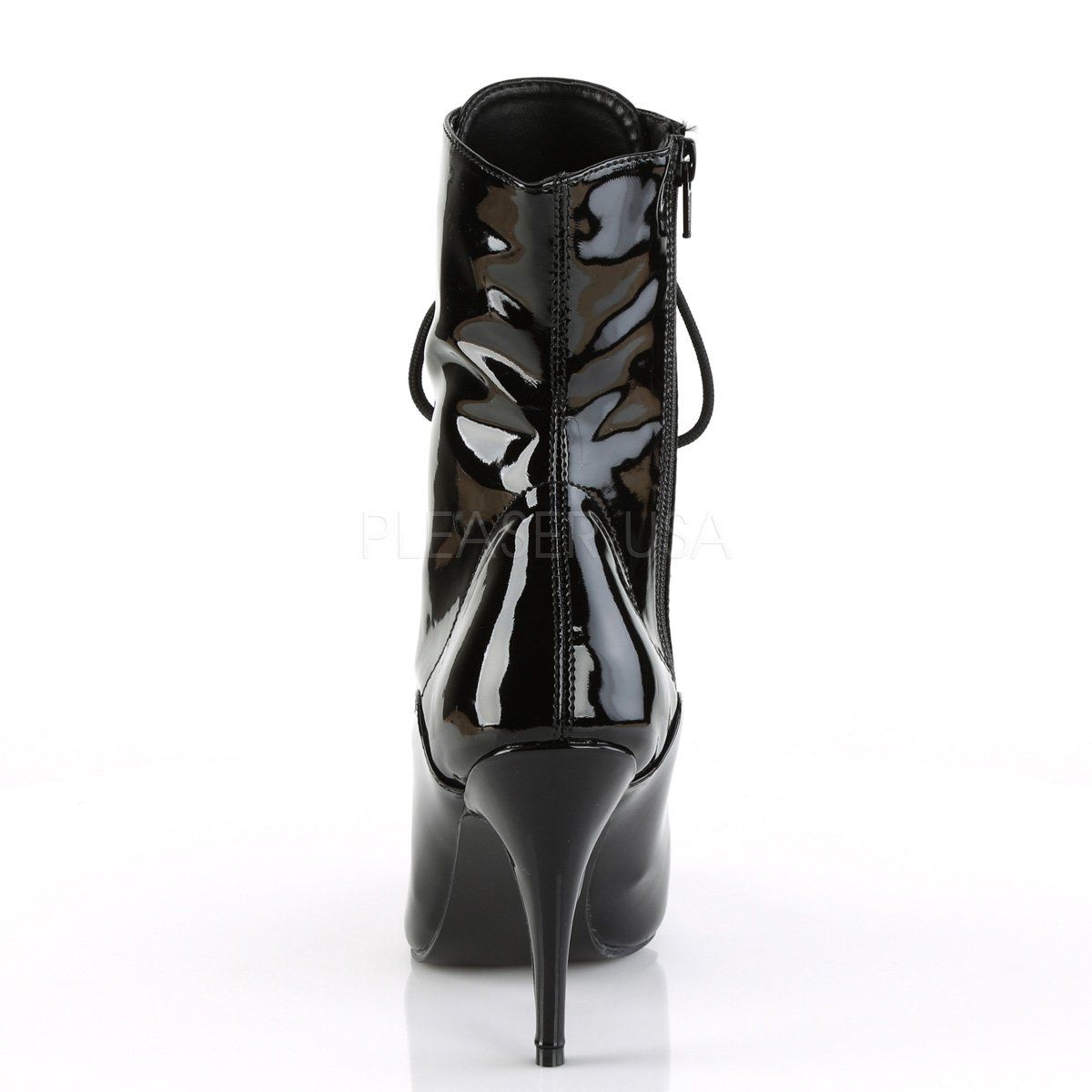 VANITY-1020 Black Patent Ankle Boot Pleaser