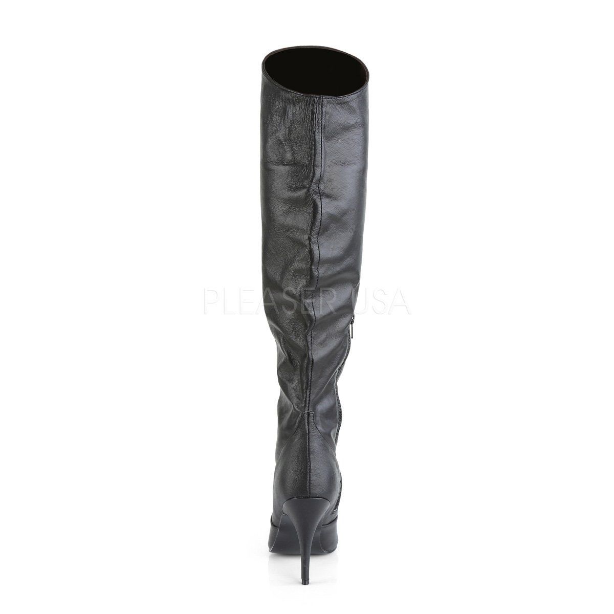 VANITY-2013 Black Leather Knee Boot Pleaser