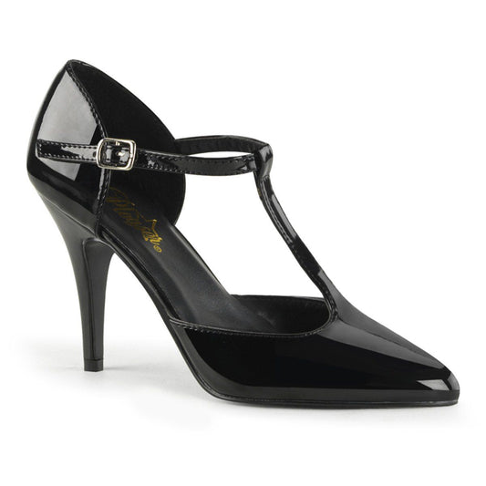 VANITY-415 Black Patent Pump Pleaser