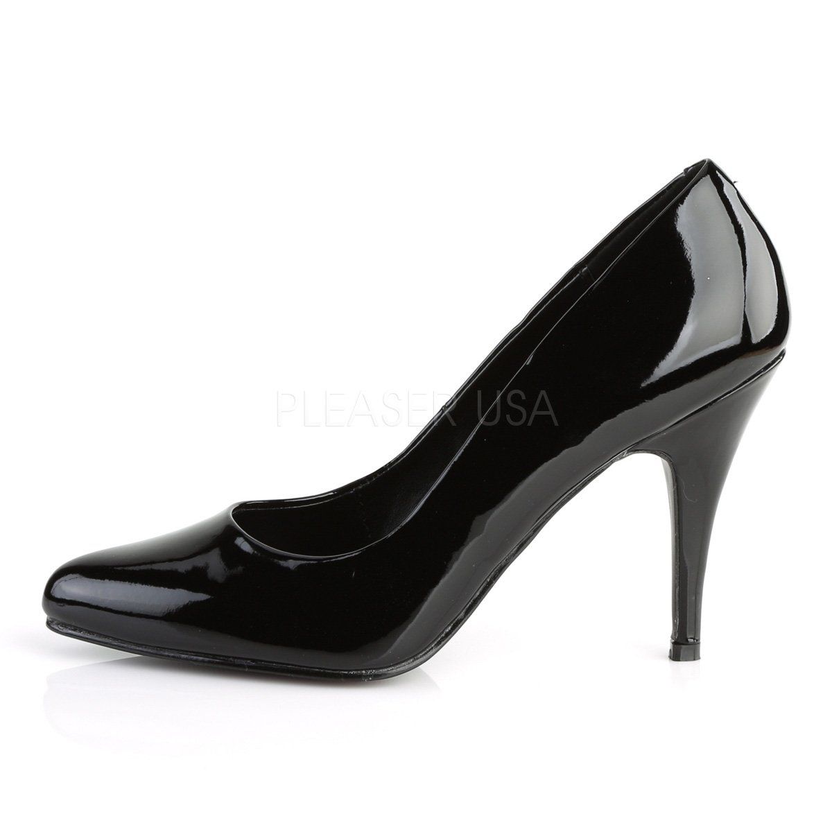 VANITY-420 Black Patent Pump Pleaser