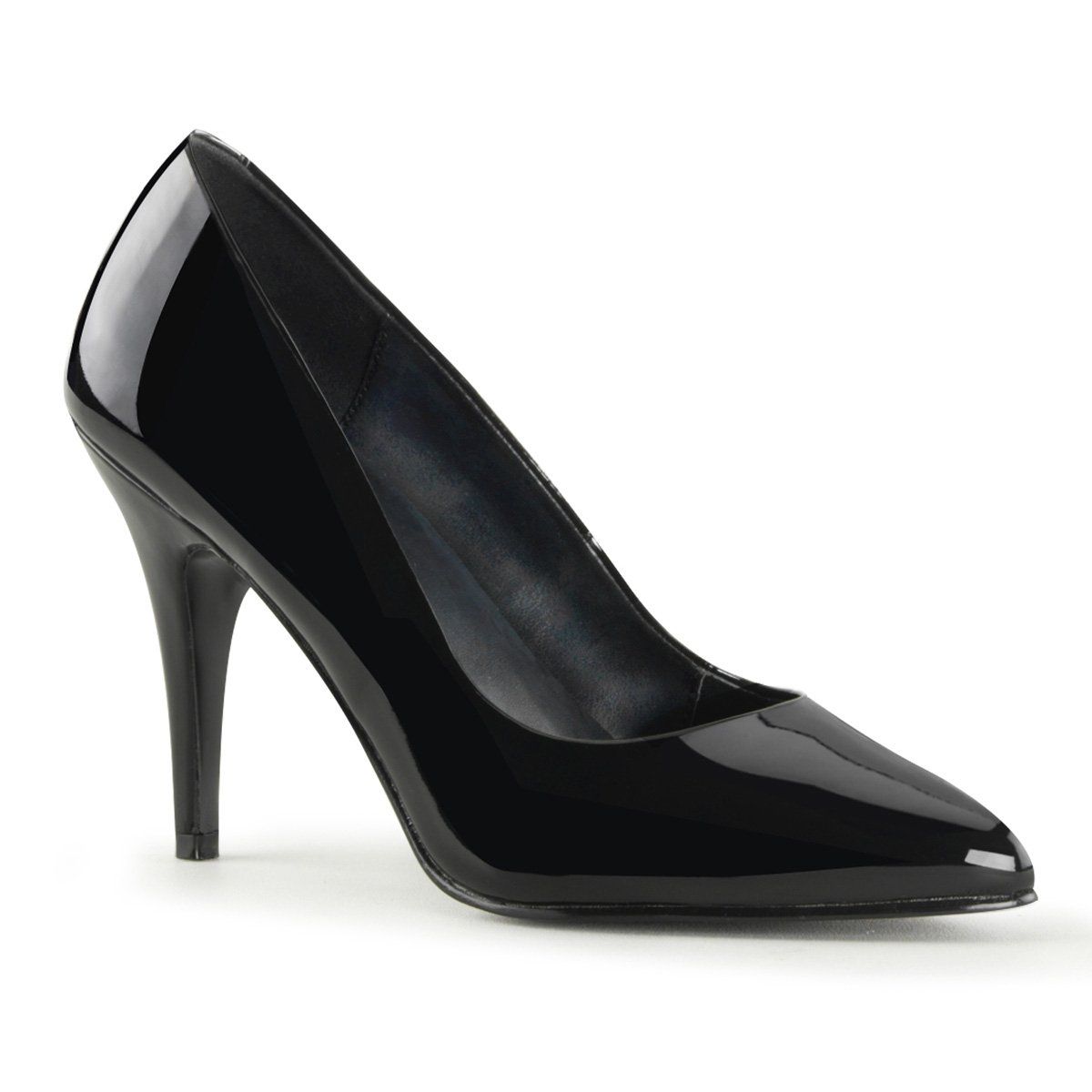 VANITY-420 Black Patent Pump Pleaser