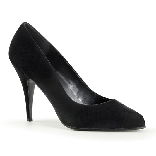 VANITY-420 Black Velvet Pump Pleaser