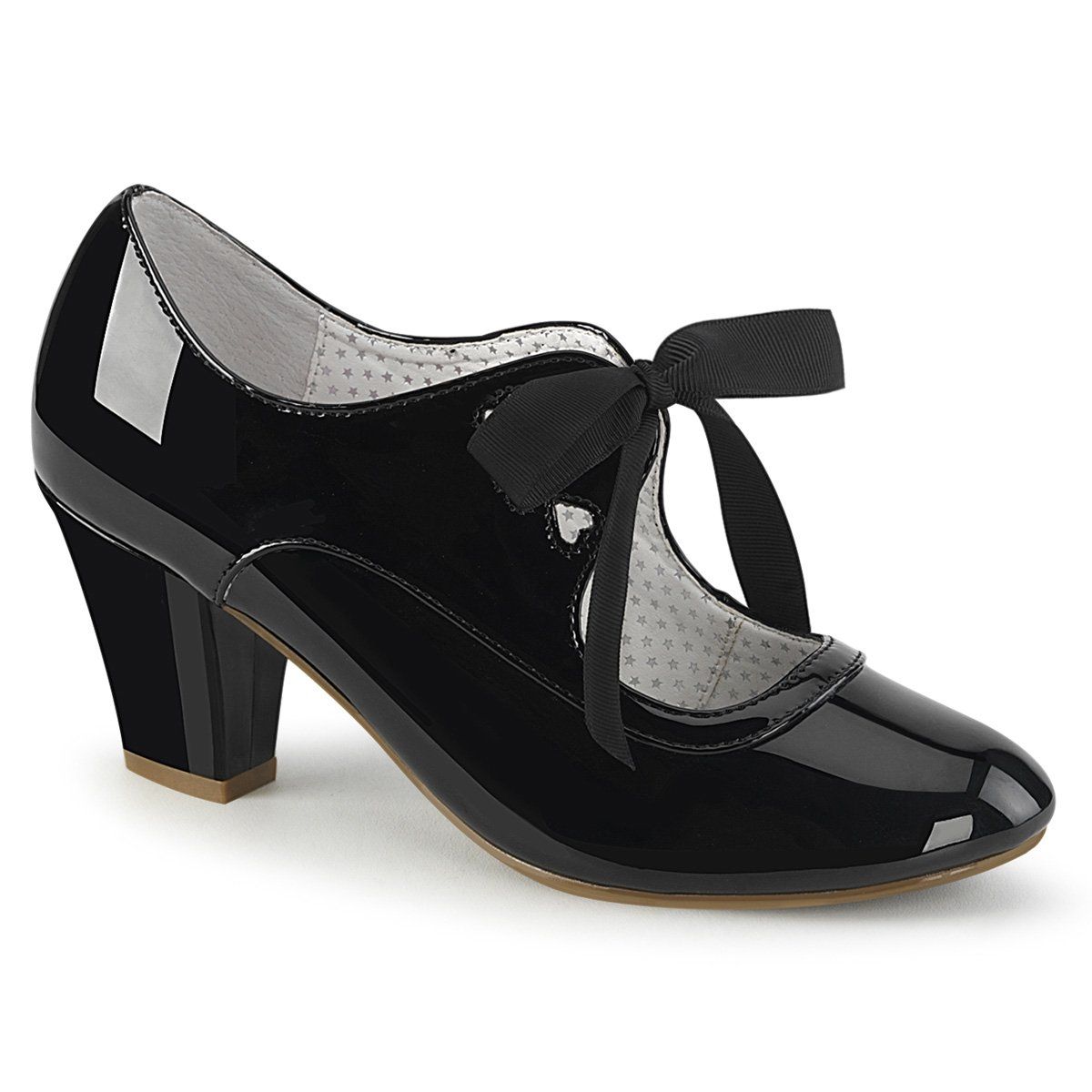 WIGGLE-32 Black Patent Pin Up Couture