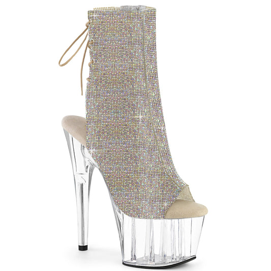 ADORE-1018C-RS Silver AB Rhinestones TPU/Clear