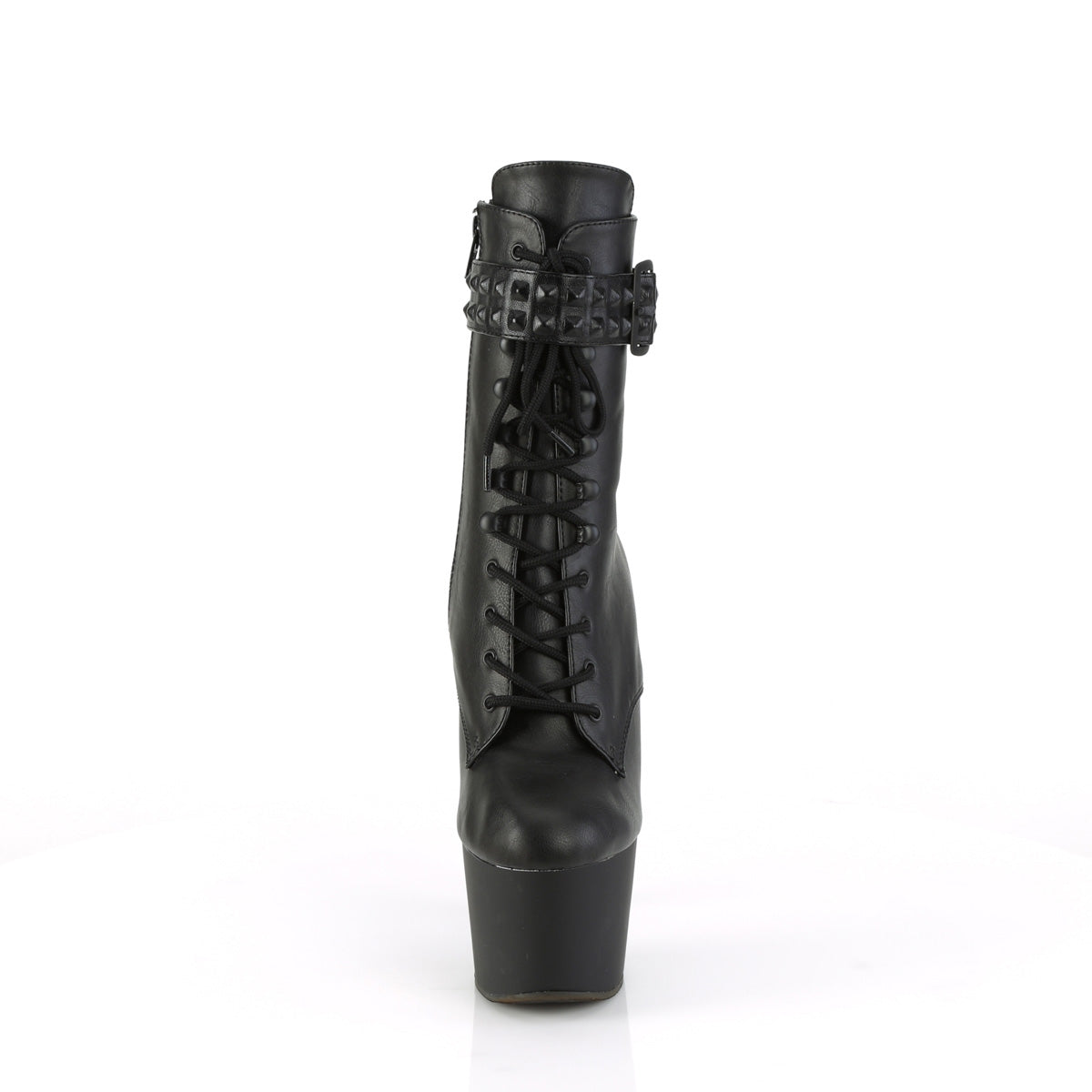 ADORE-1020STR Black Faux Leather/Black Matte
