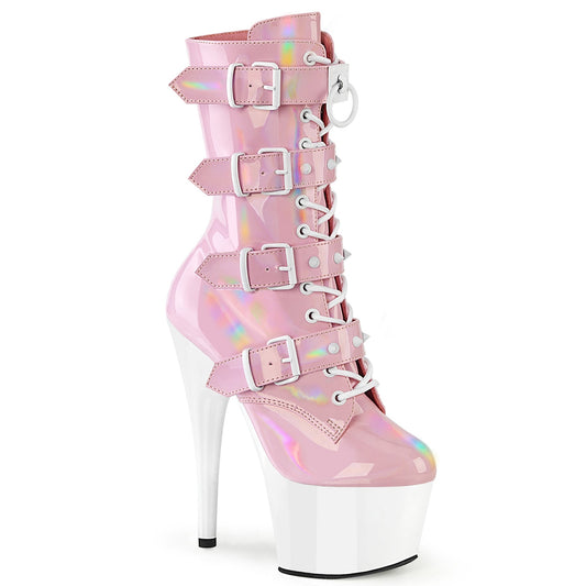 ADORE-1046TT Baby Pink Holographic Patent /White