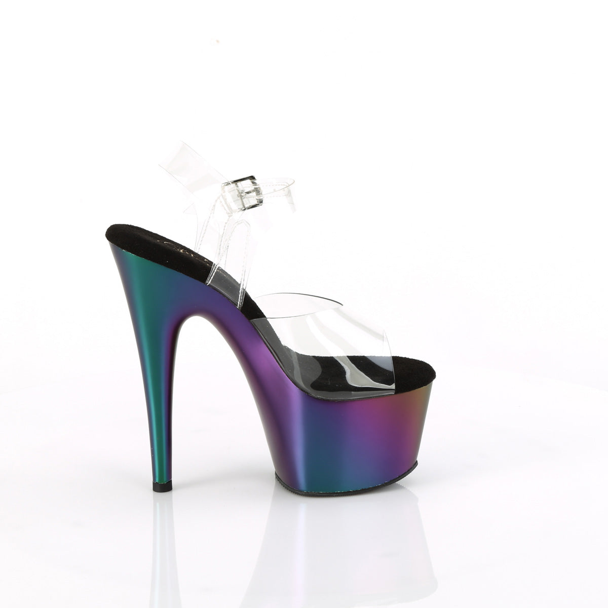 ADORE-708MCH Clear/Purple Green Matte Chrome