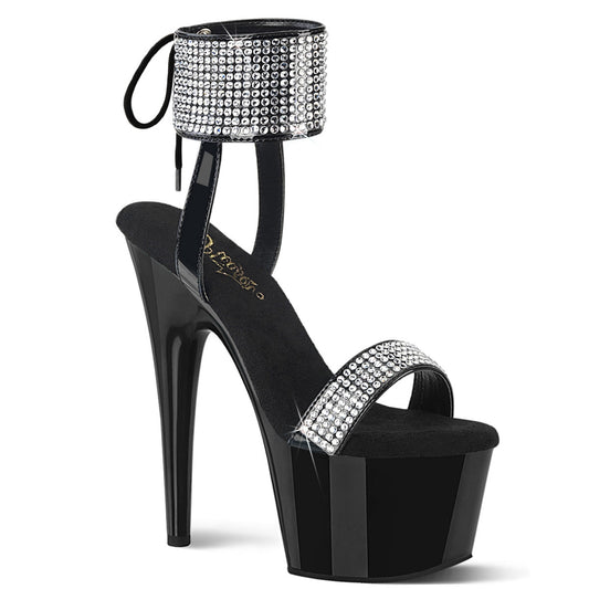 ADORE-770 Black Patent-Rhinestones/Black