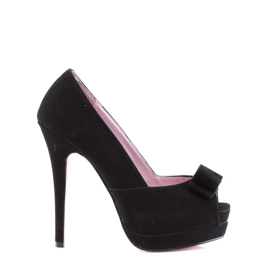 BELLA-10 Black Sueded Pu