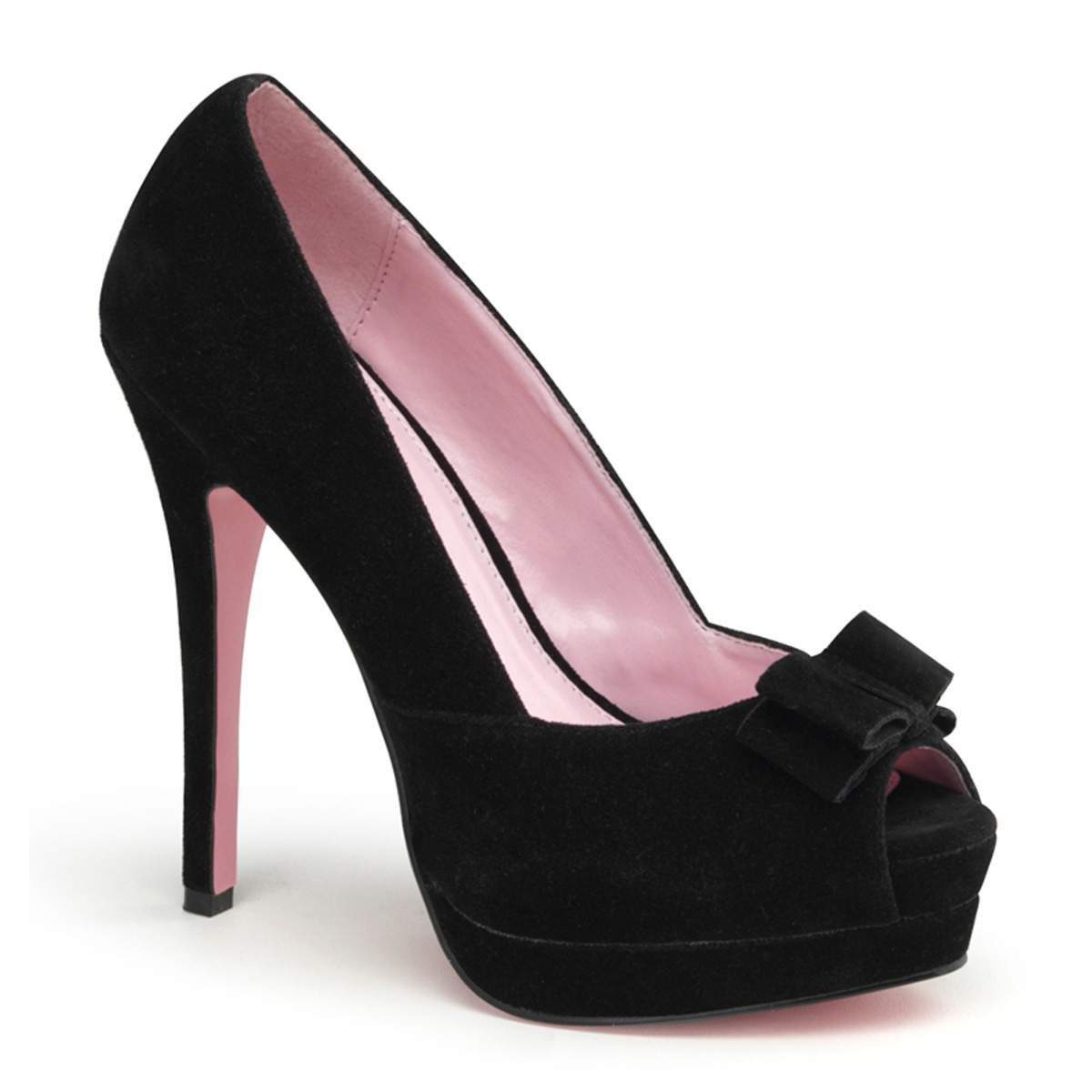 BELLA-10 Black Sueded Pu