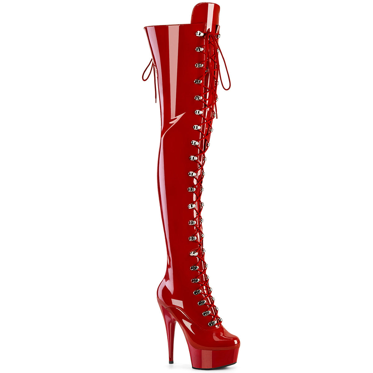 DELIGHT-3022 Red Stretch Patent /Red