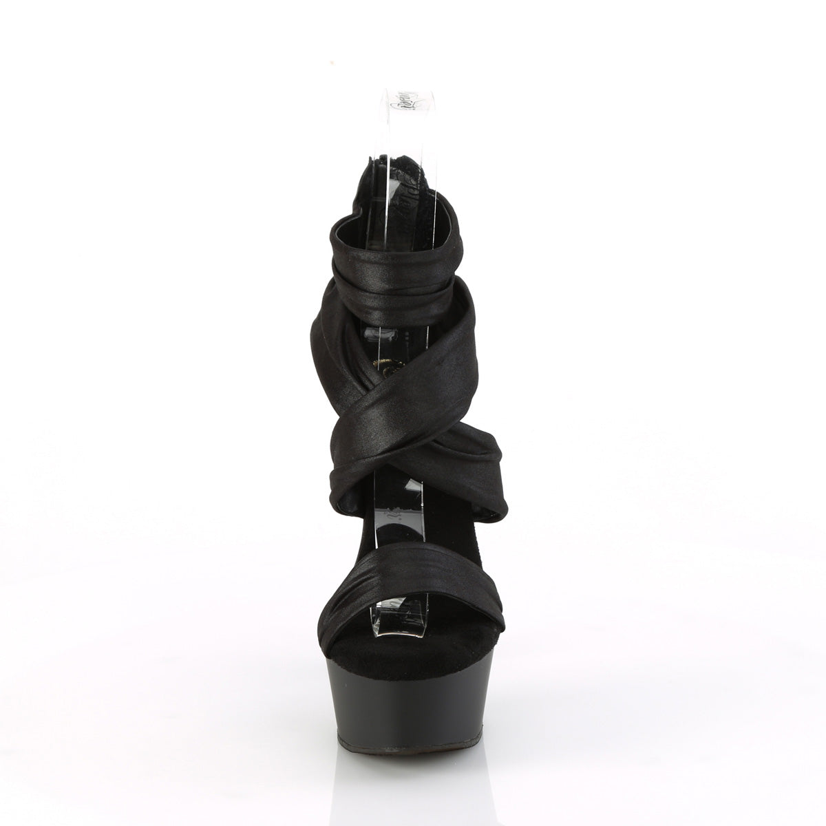 DELIGHT-620 Black Faux LeatherFabric/Black Matte